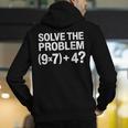 67 Meme PEMDAS Math Teacher Brainrot Elementary Joke Men's Hoodie Back Print, funny gift