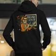 67 Teacher Halloween Skeleton Six Seven Meme Math Men's Hoodie Back Print, funny gift