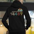 67 Vintage Meme Square Root 4489 Slang Math Teacher Men's Hoodie Back Print, funny gift