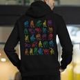 ABC Sign Language Chart Teacher Hand Letter Alphabet ASL Men's Hoodie Back Print, funny gift