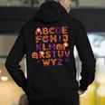 ABCs Learning Kindergarten Teacher Halloween Alphabet Men's Hoodie Back Print, funny gift ABCs Learning Kindergarten Teacher Halloween Alphabet Men's Hoodie Back Print, funny gift