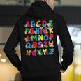 Alphabet Animals ABCs Zoo Kids Boys Girls Teacher Men's Hoodie Back Print, funny gift Alphabet Animals ABCs Zoo Kids Boys Girls Teacher Men's Hoodie Back Print, funny gift