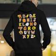 Alphabet Turkey Thanksgiving Costume Preschool Teacher Men Women Men's Hoodie Back Print, funny gift Alphabet Turkey Thanksgiving Costume Preschool Teacher Men Women Men's Hoodie Back Print, funny gift