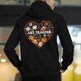 Art Teacher Heart Autumn Thanksgiving Kids Men's Hoodie Back Print, funny gift Art Teacher Heart Autumn Thanksgiving Kids Men's Hoodie Back Print, funny gift
