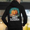 Art Teacher Pumpkin Painting Halloween Costume Men's Hoodie Back Print, funny gift Art Teacher Pumpkin Painting Halloween Costume Men's Hoodie Back Print, funny gift