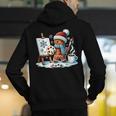 Artist Gingerbread Painter Art Teacher Student Christmas Men's Hoodie Back Print, funny gift