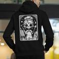 Artist Tarot Card Skeleton Painter Art Teacher Witchy Men's Hoodie Back Print, funny gift Artist Tarot Card Skeleton Painter Art Teacher Witchy Men's Hoodie Back Print, funny gift