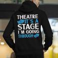 Theater Teacher Drama Teacher Theater Nerd Actor Men Women Kids Men's Hoodie Back Print, funny gift