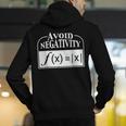 Avoid Negativity Math Teacher Men's Hoodie Back Print, funny gift Avoid Negativity Math Teacher Men's Hoodie Back Print, funny gift