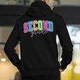 Back To School Neon Checkered Second Grade Colorful Teacher Men's Hoodie Back Print, funny gift Back To School Neon Checkered Second Grade Colorful Teacher Men's Hoodie Back Print, funny gift