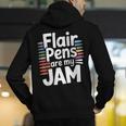 Back To School Teacher Flair Pens Are My Jam Men's Hoodie Back Print, funny gift Back To School Teacher Flair Pens Are My Jam Men's Hoodie Back Print, funny gift