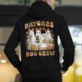 Boo Crew Daycare Teacher Matching Halloween Costume Ghost Men's Hoodie Back Print, funny gift
