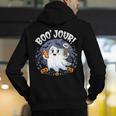Boo Jour Ghost Halloween French Teacher Cute Coffe Croissant Men's Hoodie Back Print, funny gift Boo Jour Ghost Halloween French Teacher Cute Coffe Croissant Men's Hoodie Back Print, funny gift
