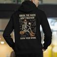 Bruh The Math Ain’t Mathin Halloween Skeleton Math Teacher Men's Hoodie Back Print, funny gift Bruh The Math Ain’t Mathin Halloween Skeleton Math Teacher Men's Hoodie Back Print, funny gift