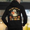 You Can't Scare Me I Teach 5th Grade Teacher Halloween Ghost Men's Hoodie Back Print, funny gift