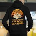 You Can't Scare Me I Teach Social Studies Teacher Halloween Men's Hoodie Back Print, funny gift