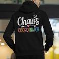 Chaos Coordinator Teacher Student Back To School 2025 Men's Hoodie Back Print, funny gift