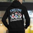Chillin With My Snowmie Women Christmas Snowman Teacher Snow Men's Hoodie Back Print, funny gift Chillin With My Snowmie Women Christmas Snowman Teacher Snow Men's Hoodie Back Print, funny gift