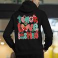 Christmas Coquette Bow Teacher Teach Love Inspire Men's Hoodie Back Print, funny gift