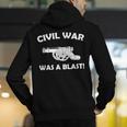 Civil War It Was A Blast History Teacher T-Shirt Men's Hoodie Back Print, History Teacher Hoodies, funny gift
