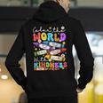 Color The World With Kindness Crayon Positivity Teacher Men's Hoodie Back Print, funny gift