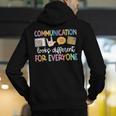 Communication Looks Different Tee Shirt Kids -Adults Teacher Animal Print Small Short Sleeve Classic Fit Crew Neck Polyester 100 Men's Hoodie Back Print, funny gift Communication Looks Different Tee Shirt Kids -Adults Teacher Animal Print Small Short Sleeve Classic Fit Crew Neck Polyester 100 Men's Hoodie Back Print, funny gift