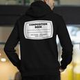 Composition Notebook Halloween Costume Teacher Student Men's Hoodie Back Print, funny gift Composition Notebook Halloween Costume Teacher Student Men's Hoodie Back Print, funny gift