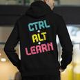 Computer Teacher Back To School Kids Ctrl Alt Learn Men's Hoodie Back Print, funny gift Computer Teacher Back To School Kids Ctrl Alt Learn Men's Hoodie Back Print, funny gift