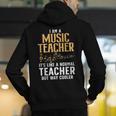 Cool Music Teacher Art For Men Women School Orchestra Coach Men's Hoodie Back Print, funny gift