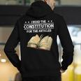 Cool History Teacher Read The Constitution For The Articles Men's Hoodie Back Print, History Teacher Hoodies, funny gift Cool History Teacher Read The Constitution For The Articles Men's Hoodie Back Print, History Teacher Hoodies, funny gift