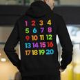 Counting 1-10 Learn To Count Number School Kids Teacher Men's Hoodie Back Print, funny gift Counting 1-10 Learn To Count Number School Kids Teacher Men's Hoodie Back Print, funny gift
