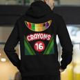 Crayon Box Fun Teacher Student Crayon Squad Halloween 2023 Men's Hoodie Back Print, funny gift