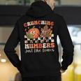 Crunching Numbers Just Like Leaves Pumpkin Fall Teacher Men's Hoodie Back Print, funny gift Crunching Numbers Just Like Leaves Pumpkin Fall Teacher Men's Hoodie Back Print, funny gift