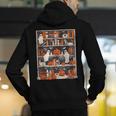 Cute Ghost Book Reading Books Lover Spooky Teacher Halloween Men's Hoodie Back Print, funny gift