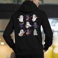 Cute Ghost Cat Playing Musical Halloween Music Teacher Men's Hoodie Back Print, funny gift Cute Ghost Cat Playing Musical Halloween Music Teacher Men's Hoodie Back Print, funny gift