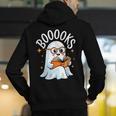 Cute Ghost Reading Book Librarian Teacher Halloween Costume Men's Hoodie Back Print, funny gift Cute Ghost Reading Book Librarian Teacher Halloween Costume Men's Hoodie Back Print, funny gift