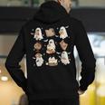 Cute Ghosts Reading Book Bookworm Halloween History Teacher Men's Hoodie Back Print, History Teacher Hoodies, funny gift Cute Ghosts Reading Book Bookworm Halloween History Teacher Men's Hoodie Back Print, History Teacher Hoodies, funny gift