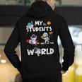 Cute Teacher My Students Are Out-Of This World Space Men's Hoodie Back Print, funny gift