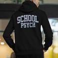 Cute Wildflower School Psych Teacher School Psychologist Men's Hoodie Back Print, funny gift Cute Wildflower School Psych Teacher School Psychologist Men's Hoodie Back Print, funny gift