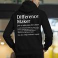 Difference Maker Definition Vintage Teachers Mom Boss Women Men's Hoodie Back Print, funny gift Difference Maker Definition Vintage Teachers Mom Boss Women Men's Hoodie Back Print, funny gift