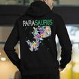Dino Para Professional Teacher Collection T-Rex Dinosaur Paraeducator Assistant Teacher Men's Hoodie Back Print, funny gift