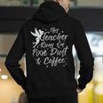 Disney Peter Pan Tinkerbell Teacher Pixie Dust And Coffee Men's Hoodie Back Print, funny gift Disney Peter Pan Tinkerbell Teacher Pixie Dust And Coffee Men's Hoodie Back Print, funny gift