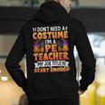I Don't Need a Costume I'm a Pe Teacher Retro Halloween Men's Hoodie Back Print, Pe Teacher Hoodies, funny gift I Don't Need a Costume I'm a Pe Teacher Retro Halloween Men's Hoodie Back Print, Pe Teacher Hoodies, funny gift