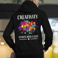Dot Day Shirt Women Men Kids Girls Boys Teacher 2024 Dot Day Men's Hoodie Back Print, funny gift