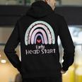 Early Headstart Cute Retro Rainbow Teachers Men's Hoodie Back Print, funny gift Early Headstart Cute Retro Rainbow Teachers Men's Hoodie Back Print, funny gift