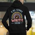 ELA English Teacher Men's Hoodie Back Print, English Teacher Hoodies, funny gift
