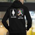 ELA Teacher Dabbing Unicorn Teacher Women Men's Hoodie Back Print, funny gift ELA Teacher Dabbing Unicorn Teacher Women Men's Hoodie Back Print, funny gift