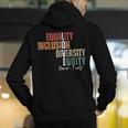 Equality Inclusion Diversity Equity Love Never Fails Teacher Men's Hoodie Back Print, funny gift Equality Inclusion Diversity Equity Love Never Fails Teacher Men's Hoodie Back Print, funny gift