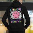 Everyone Communicates Differently Autism Awareness Teacher Men's Hoodie Back Print, funny gift Everyone Communicates Differently Autism Awareness Teacher Men's Hoodie Back Print, funny gift