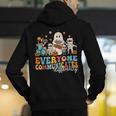 Everyone Communicates Differently Halloween SLP Sped Teacher Men's Hoodie Back Print, funny gift Everyone Communicates Differently Halloween SLP Sped Teacher Men's Hoodie Back Print, funny gift